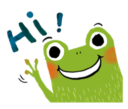 Genki frog sticker #7655060