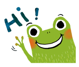 Genki frog sticker #7655060