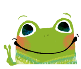Genki frog sticker #7655064