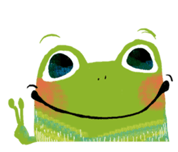 Genki frog sticker #7655064
