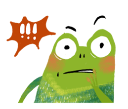 Genki frog sticker #7655071