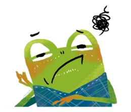 Genki frog sticker #7655075