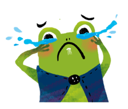 Genki frog sticker #7655076