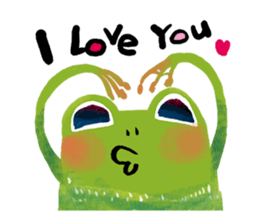 Genki frog sticker #7655079