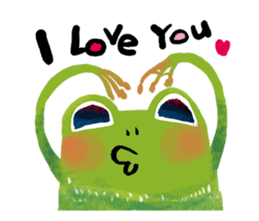 Genki frog sticker #7655079