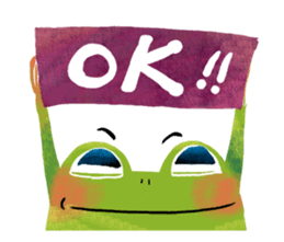 Genki frog sticker #7655083