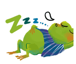Genki frog sticker #7655088