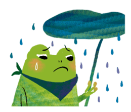 Genki frog sticker #7655090