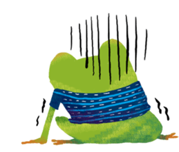 Genki frog sticker #7655091