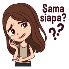 Curious Girl sticker #7655462