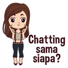 Curious Girl sticker #7655467