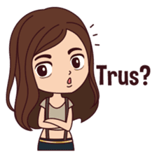 Curious Girl sticker #7655468