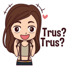 Curious Girl sticker #7655469