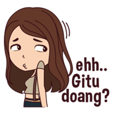 Curious Girl sticker #7655471