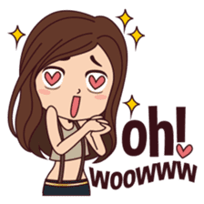 Curious Girl sticker #7655472