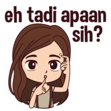 Curious Girl sticker #7655473