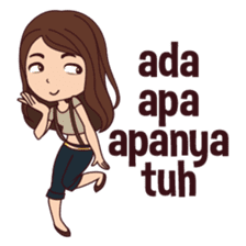 Curious Girl sticker #7655476