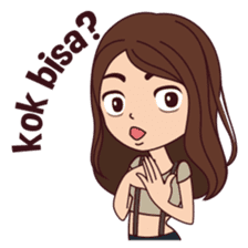 Curious Girl sticker #7655478