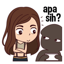 Curious Girl sticker #7655479