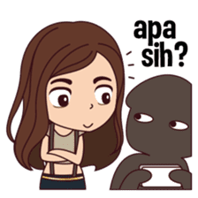 Curious Girl sticker #7655479