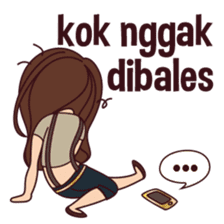 Curious Girl sticker #7655480