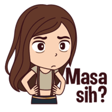 Curious Girl sticker #7655483