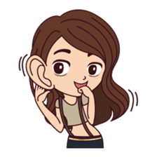 Curious Girl sticker #7655484