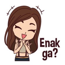 Curious Girl sticker #7655491