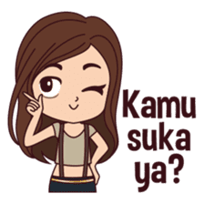 Curious Girl sticker #7655492