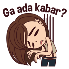 Curious Girl sticker #7655493