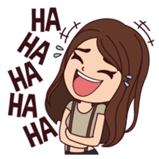 Curious Girl sticker #7655494