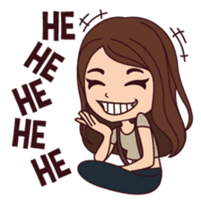 Curious Girl sticker #7655495