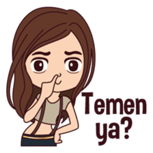 Curious Girl sticker #7655496