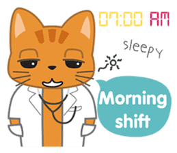 Doctor Cat sticker #7656261