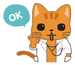 Doctor Cat sticker #7656290