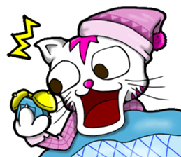 Waiting of Cat sticker #7656322