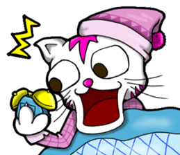 Waiting of Cat sticker #7656322