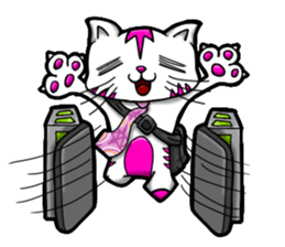 Waiting of Cat sticker #7656329