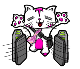 Waiting of Cat sticker #7656329