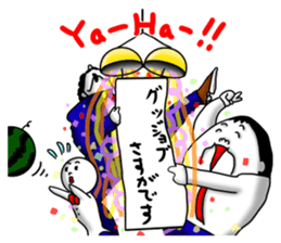 higeji and pitaro. and eggs director 2 sticker #7656434