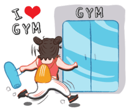 Piggy Fit, She loves gym sticker #7656829