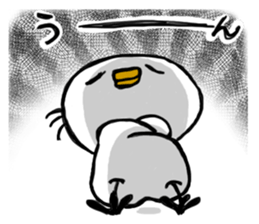 Overreacting funny bird 2 sticker #7657026