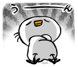 Overreacting funny bird 2 sticker #7657026