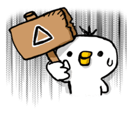 Overreacting funny bird 2 sticker #7657033