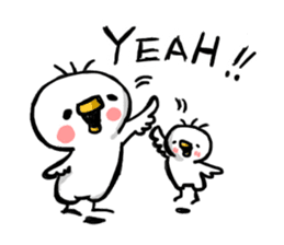 Overreacting funny bird 2 sticker #7657054