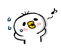 Overreacting funny bird 2 sticker #7657056