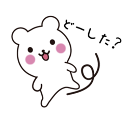 Pretty face bear sticker #7657628