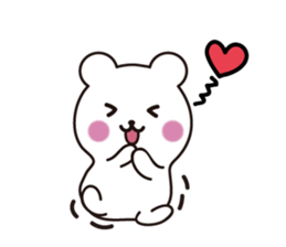Pretty face bear sticker #7657658