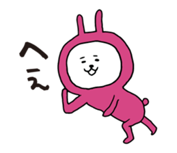 Three-color rabbit sticker #7658152