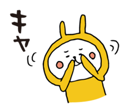 Three-color rabbit sticker #7658173